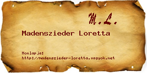 Madenszieder Loretta névjegykártya